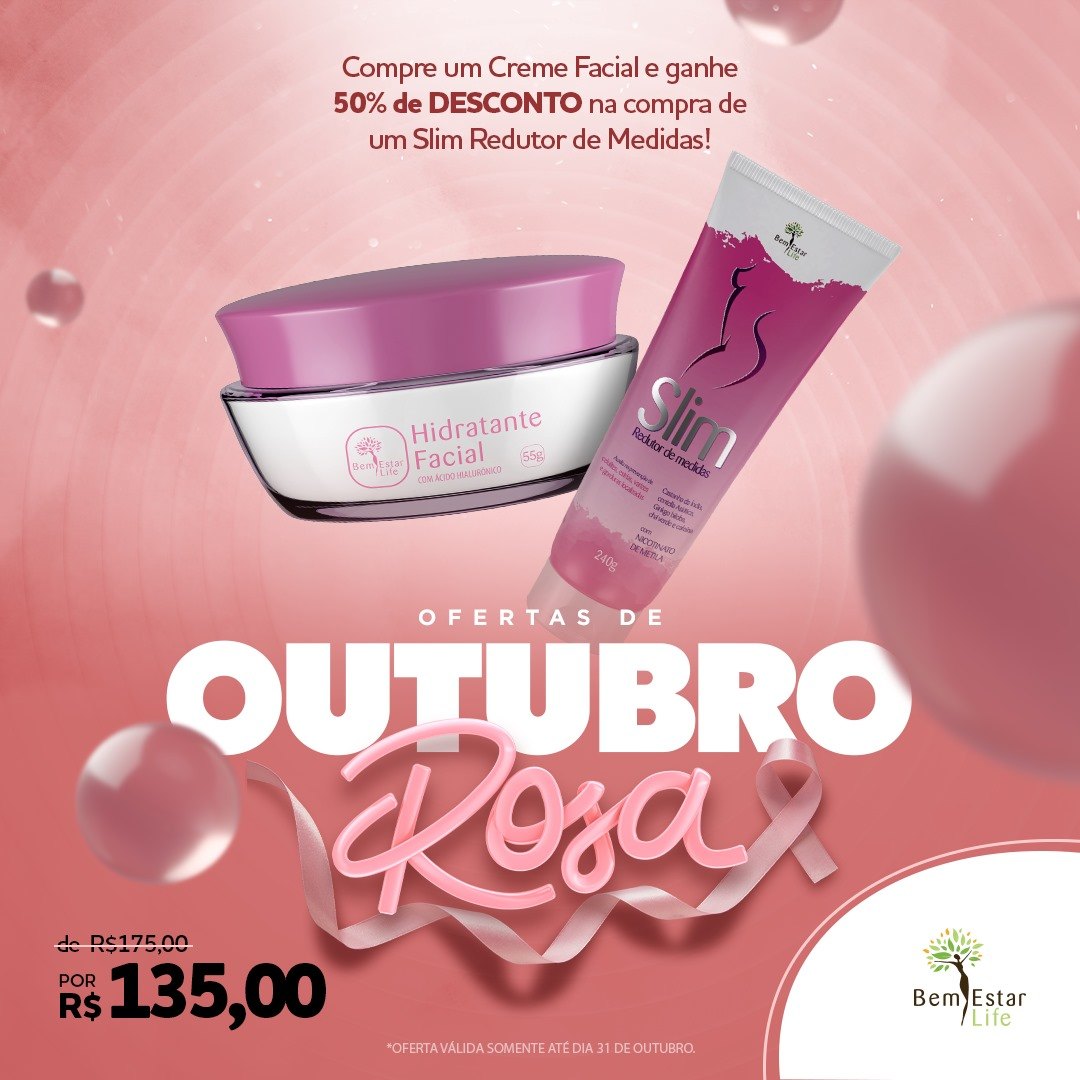 CREME FACIAL- 50% desconto GEL SLIM