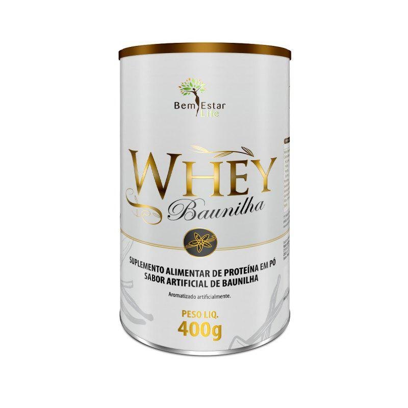 WHEY PROTEIN BAUNILHA 400 GR, *70% ISOLADO / 30% HIDRIOLISADO*