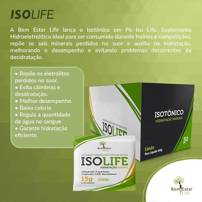 ISO LIFE - ISOTONICO - 15 SACHET  *NOVO*