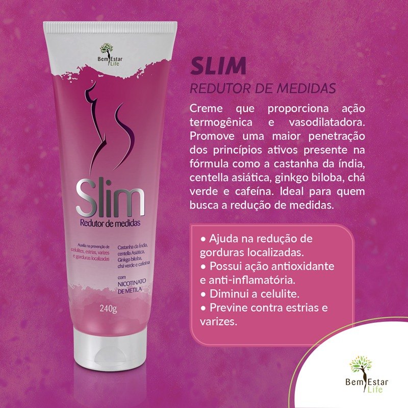 SLIM REDUTOR DE MEDIDAS 240 G