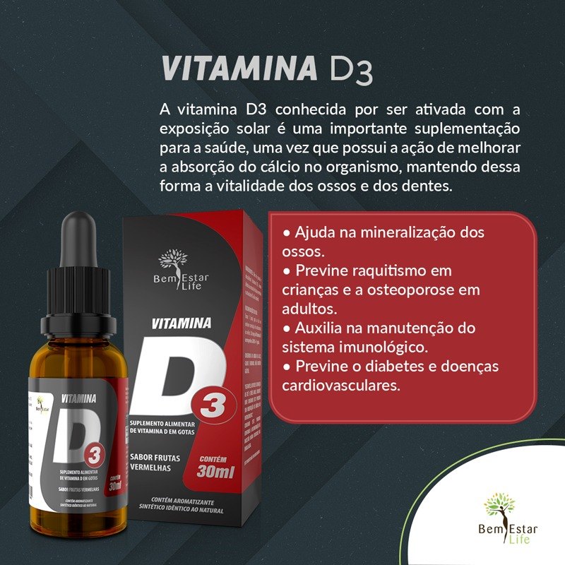 VITAMINA D3 - 200UI - GOTAS